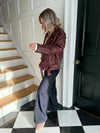 Heidi Biker Jacket - Burgundy