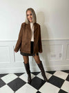 Rakel Suede Blazer - Brown