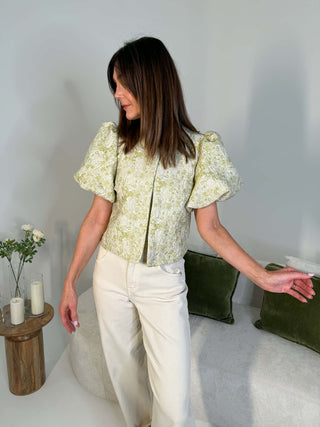 Kaia Jacquard Jacket - Green