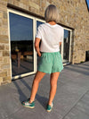 Nya Striped Shorts - Green