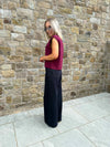 Sadie Palazzo Jeans - Dark Denim