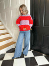 Janel Knit - Beetroot/Lavender & Orange