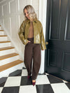 Merry Coated Jacket - Olive