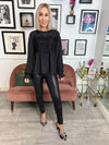 Pieces Fana Top - Black