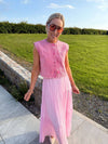 Yaz Denim Waistcoat - Fuchsia