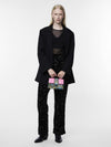 Kam Wide Leg Sequin Trousers - Black