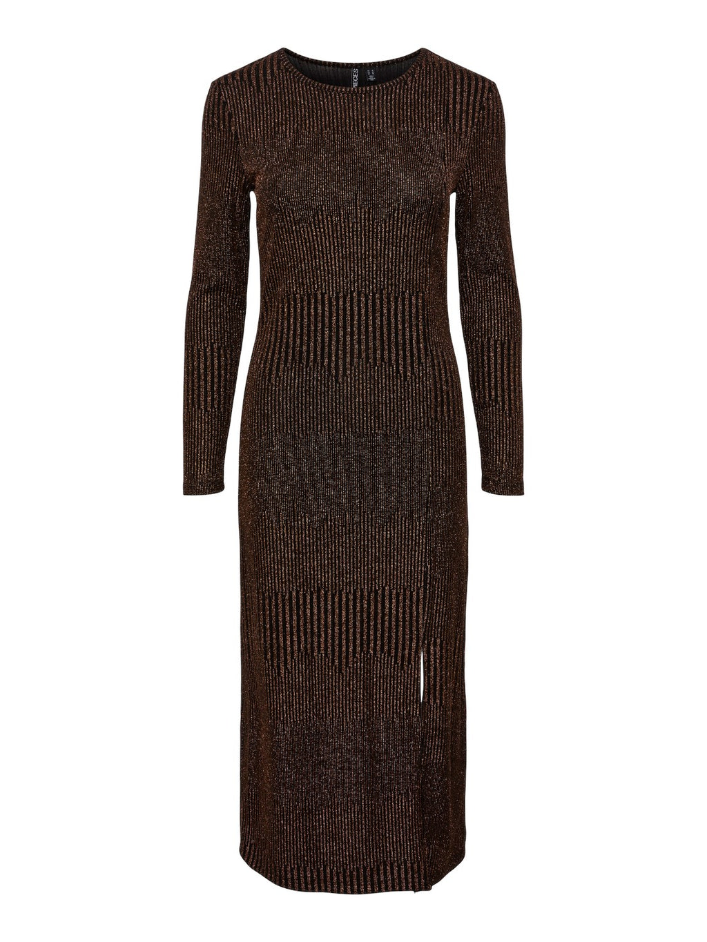 - Round Neck  - Long Sleeves  - Glitter Detail  - Lurex   - Slight Side Split  - Colour: Black Woodsmoke