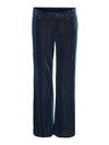 Aida Glitter Trousers - Navy Velvet