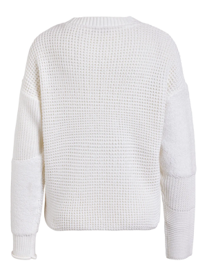 Mora Patchwork Knit - Cream