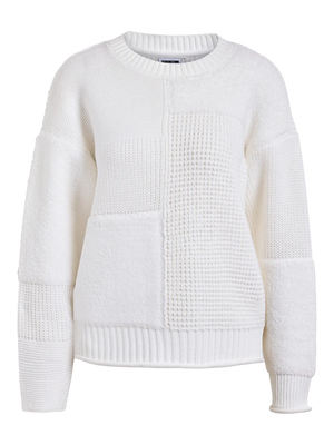 Mora Patchwork Knit - Cream