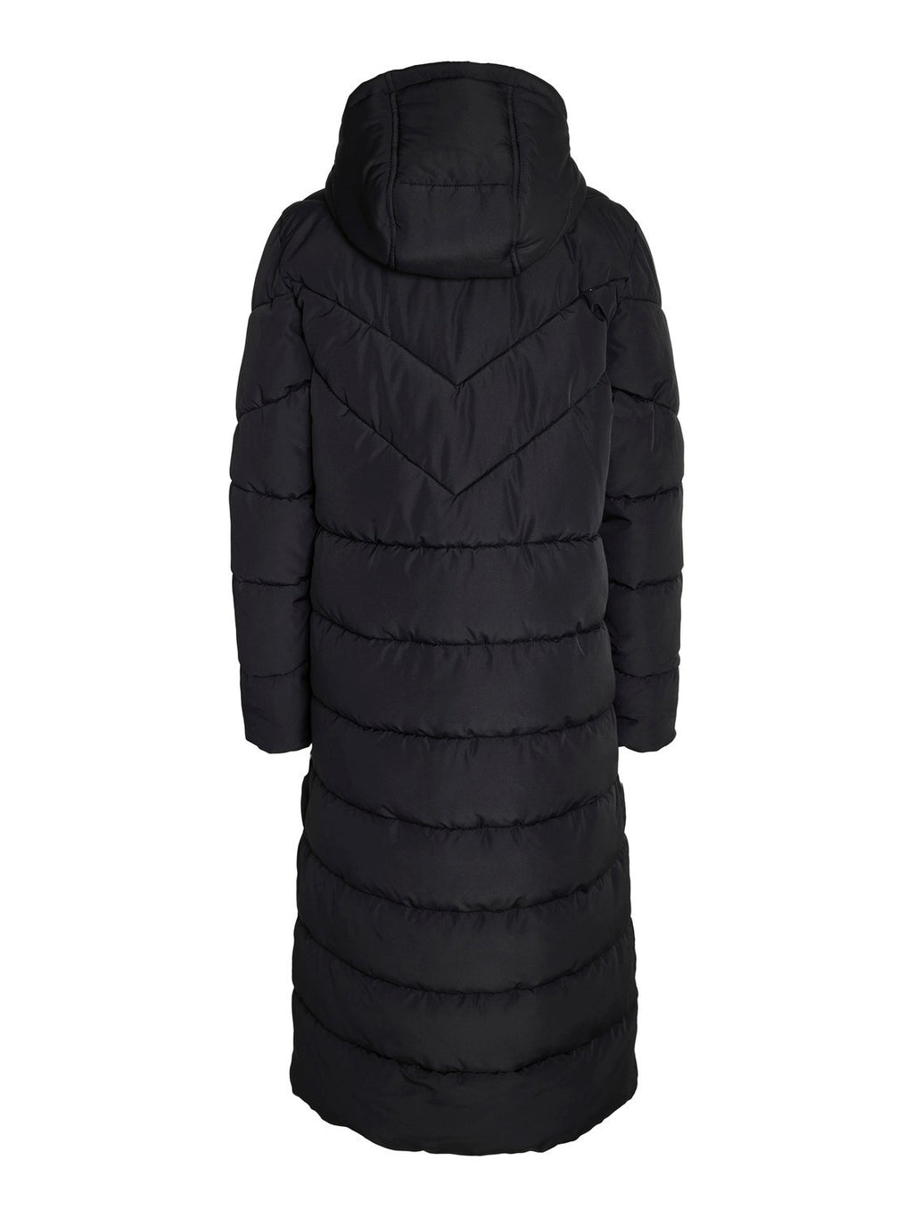 Noisy May Dalcon long puffer coat featuring - Fixed hood - 2-way zip-up front - Long sleeves - Front patch pockets - Quilted design - Long length - Regular fit