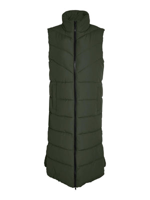Noisy May Dalcon Long Gilet - Kombu Green