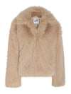 Evie Fur Jacket - Oatmeal
