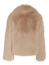 Evie Fur Jacket - Oatmeal