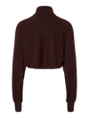 Melvia Cropped Jumper - Tawny Port