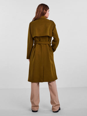 Pieces Nika Trenchcoat - Fir Green