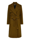 Pieces Nika Trenchcoat - Fir Green