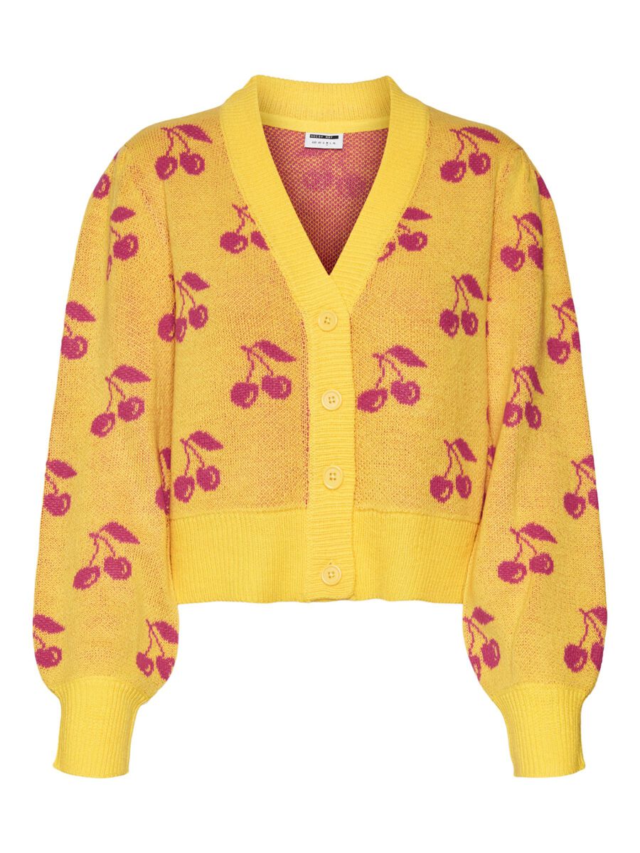 Cosmic Knitted Cardigan Cherry Yellow Uptown BIBI