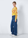 Cosmic Knitted Cardigan - Cherry Yellow