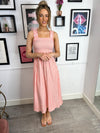 Korah Midi Dress - Hot Coral
