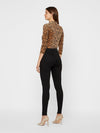 Noisy May Callie Black High Waist Skinny Fit Jeans.
