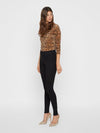 Noisy May Callie Black High Waist Skinny Fit Jeans.