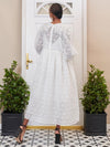 DREAM Sister Jane Flowery Embellished Midi Dress - Ivory