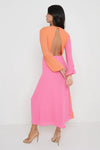 - Contrast colors - Internal Knot - Front Slit Detail - Elastic in Sleeve Head