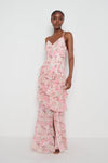 Hettie Asymmetric Ruffle Dress