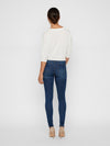 Noisy May Callie High Waist Skinny Fit Jeans - Medium Blue