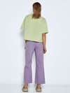 Noisy May Amanda cropped Coloured jeans - Chalk Violet  - Normal waisted  - Straight wide leg  - Regular fit  - Belt loops at waist  - Zipper and single button fastening at front  - Five pockets  - Non-stretchy cotton material