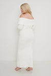Soreya Bardot Knit Dress - Cream