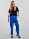 - Mid-waist  - Belt loops  - Concealed zip fly with button fastening  - Side seam pockets  - Welted back pocket detail  - Cropped length  - Tapered fit