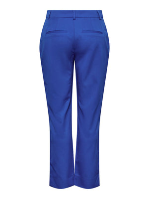 - Mid-waist  - Belt loops  - Concealed zip fly with button fastening  - Side seam pockets  - Welted back pocket detail  - Cropped length  - Tapered fit