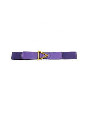 Minueto florencia purple Faux leather belt with elastic and metallic details..
