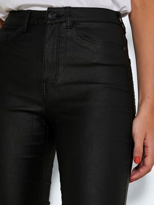 Noisy May SALLIE HW Flare Coated Trousers