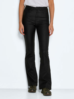 Noisy May SALLIE HW Flare Coated Trousers