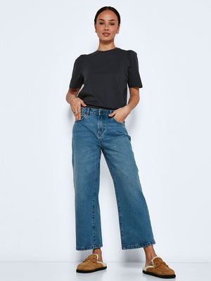 Noisy May AMANDA Cropped Wide Leg Jeans