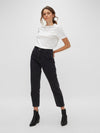 Noisy May Isabel High Waist Ankle Mom Jeans - Black