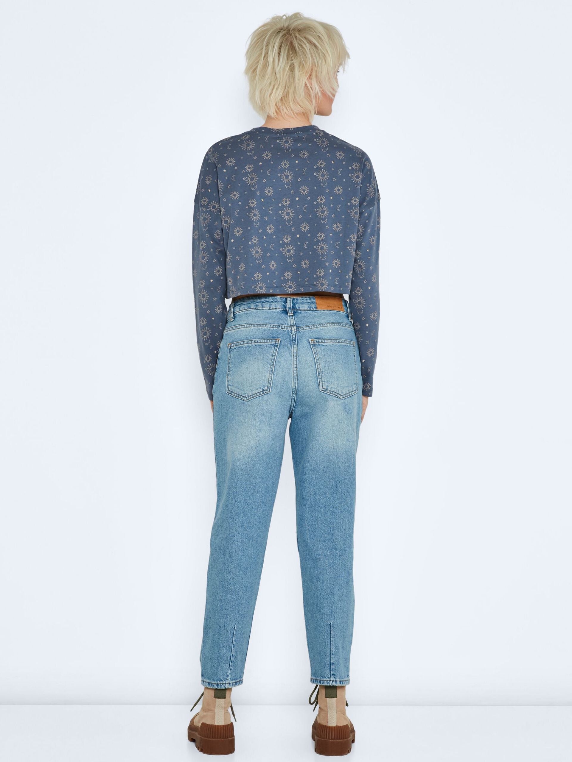 Noisy May ISABEL HW Mom Jeans Light Blue Denim