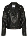 Rollo Faux Leather Jacket - Black