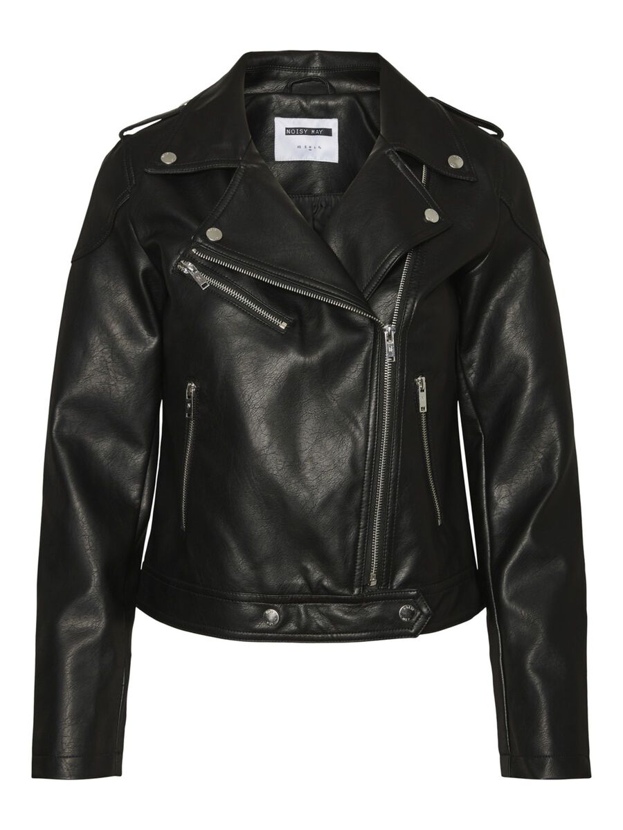 Rollo Faux Leather Jacket - Black