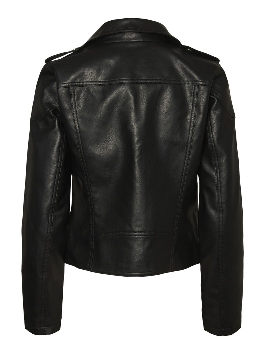 Rollo Faux Leather Jacket - Black