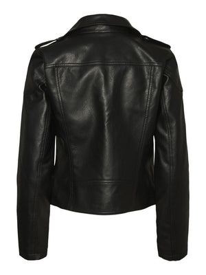 Rollo Faux Leather Jacket - Black