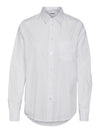 Noisy May whitney classic white cotton shirt featuring Front pocket detail, Pointed collar, Long sleeves with button fastening at cuffs, Button fastenings through front , Regular fit