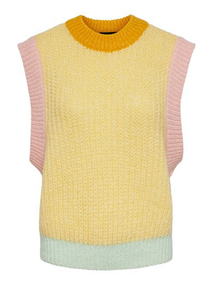 Pieces Neila Knit Vest - Double Cream