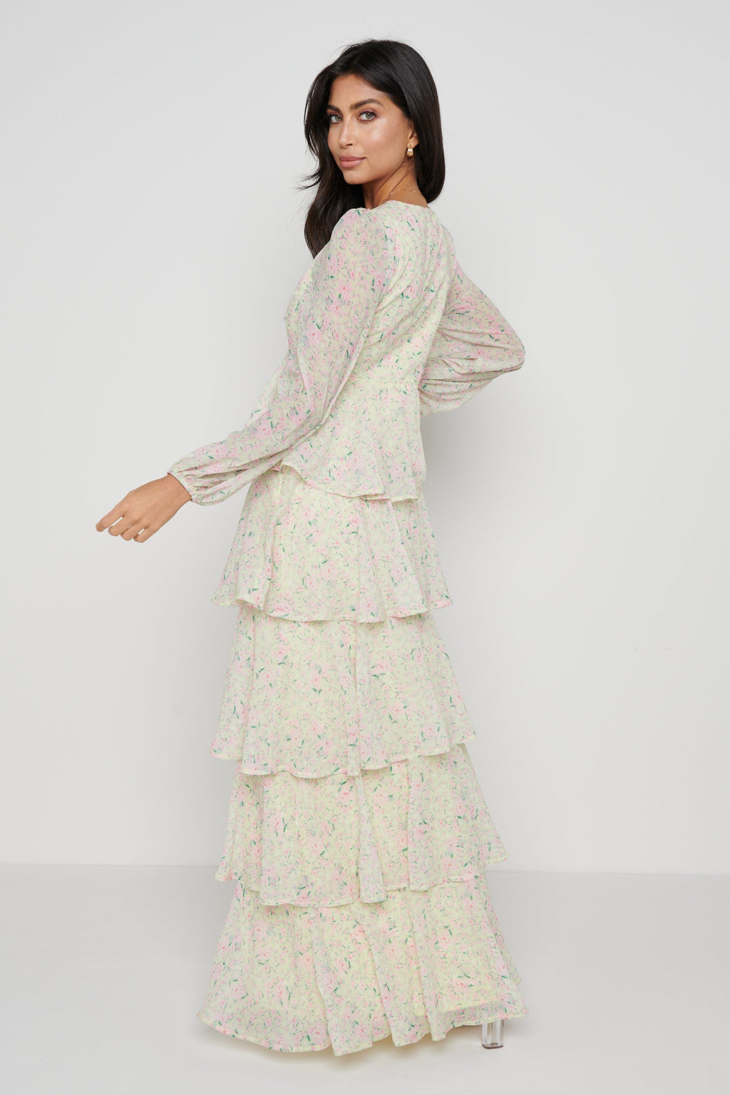 Ashton Maxi Dress - Yellow Floral
