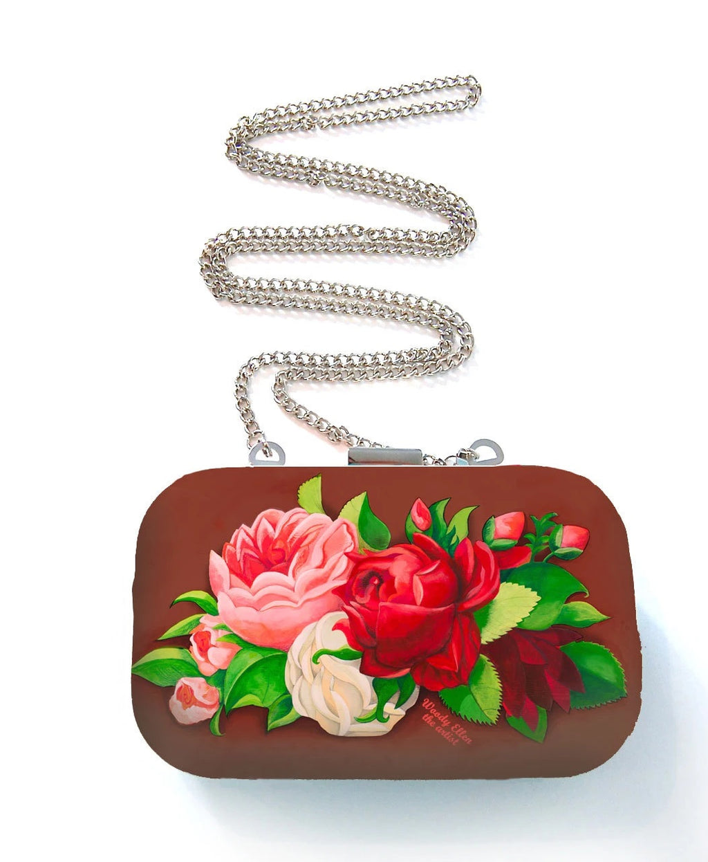 Woody Ellen Red Paris Box Bag